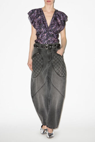 Lonea Top fluido stampato