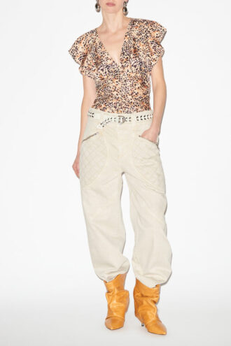 Lonea Top fluido stampato