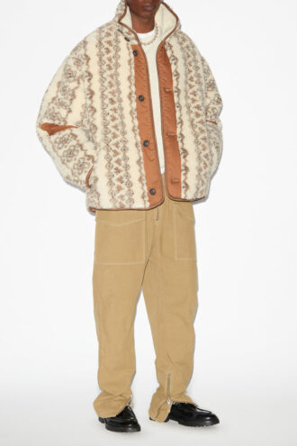 Madeo Cappotto reversibile in shearling stampato