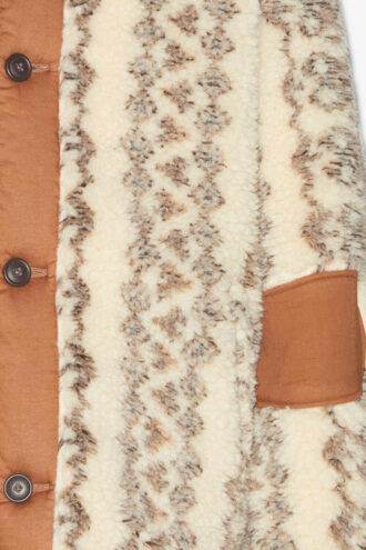 Madeo Cappotto reversibile in shearling stampato