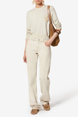 Maglione bicolore in cotone e lana Lanta