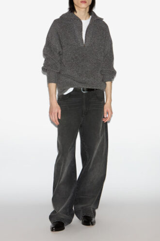 Maglione con collo zip in lana Benny