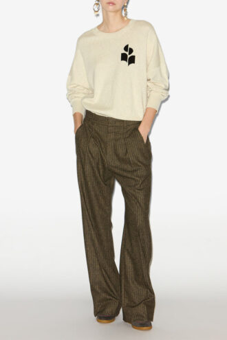 Maglione con logo Marisans in misto cotone