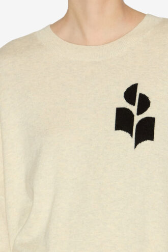 Maglione con logo Marisans in misto cotone