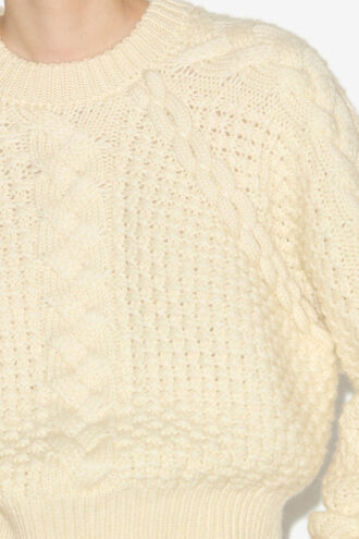 Maglione corto a trecce Obrero