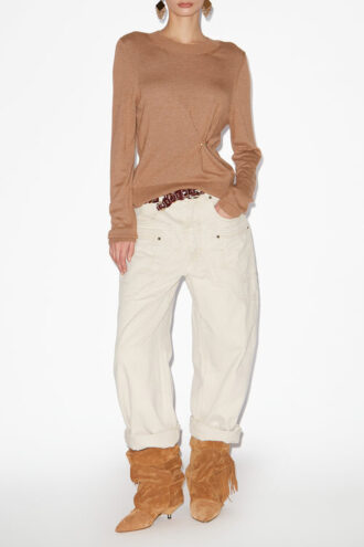 Maglione drappeggiato Cosima