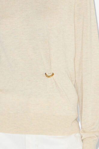 Maglione drappeggiato Cosima