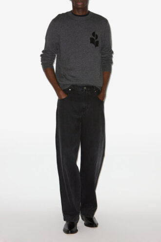 Maglione Evans in cotone e lana con logo