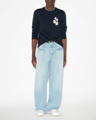 Maglione Evans in cotone e lana con logo