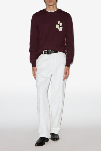 Maglione Evans in cotone e lana con logo
