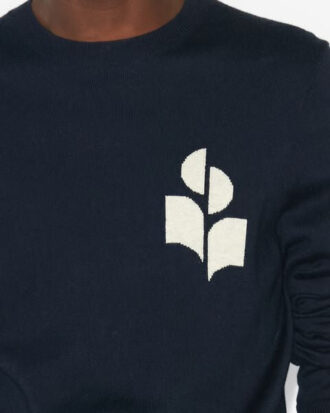 Maglione Evans in cotone e lana con logo