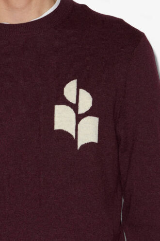 Maglione Evans in cotone e lana con logo