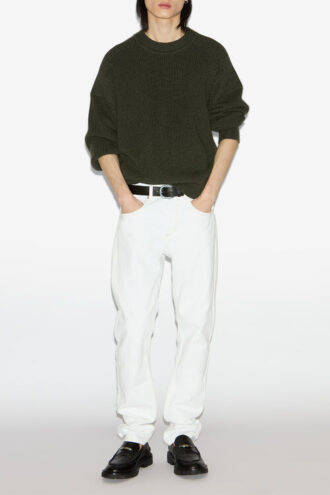 Maglione in lana a coste Barry