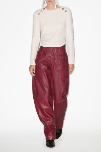 Maglione in lana merino a coste Nust