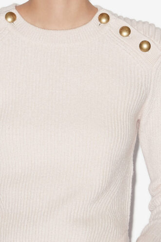 Maglione in lana merino a coste Nust