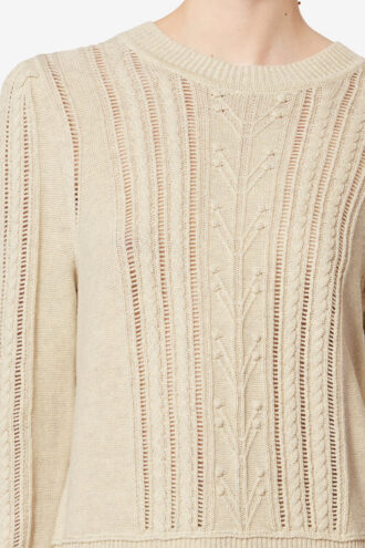 Maglione Kalyn in misto cotone traforato