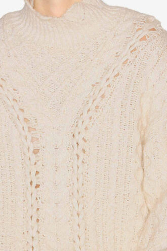 Maglione lavorato a trecce Bolinea