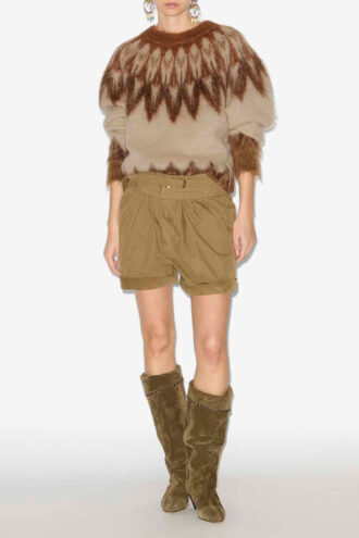 Maglione Natania in mohair con motivo Fair Isle