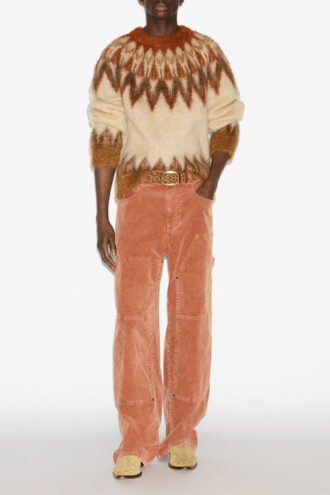 Maglione Nicolas Mohair con motivo Fair Isle