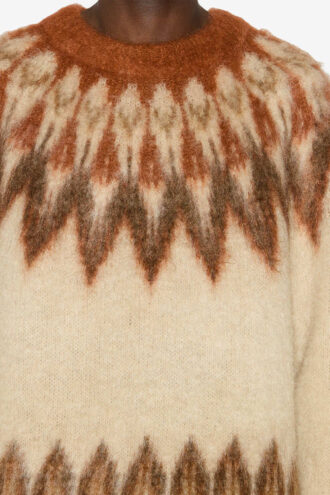 Maglione Nicolas Mohair con motivo Fair Isle