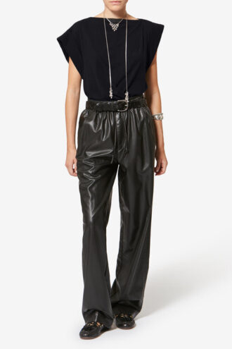 Maisan T-shirt drappeggiata a maniche corte