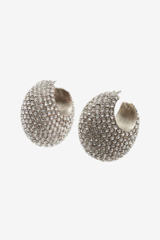 Orecchini a cerchio con strass Enjoy