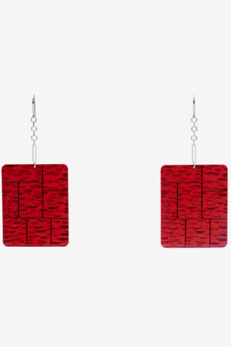 Orecchini pendenti con placca Blacke
