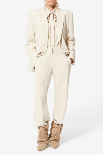 Pantaloni eleganti in crêpe fluido Neonda
