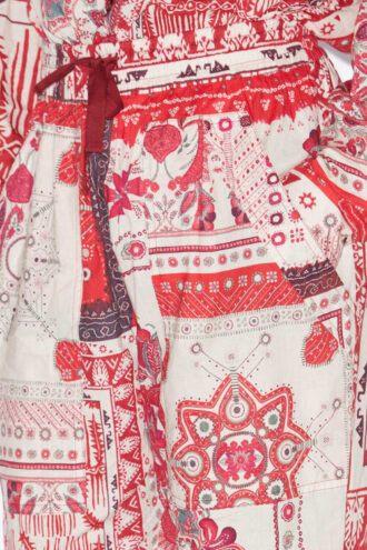 Pantaloni Fedora in voile di cotone con stampa bandana