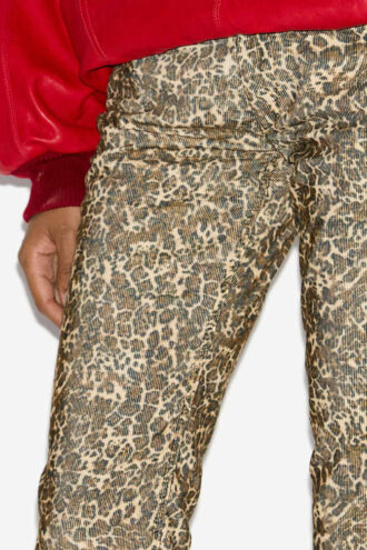 Pantaloni Ferni in velluto a coste a gamba dritta