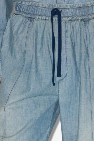 Pantaloni fluidi in chambray Catalia