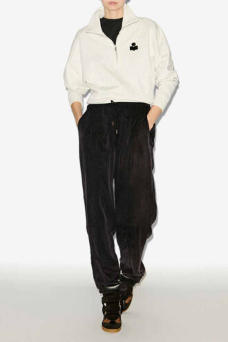 Pantaloni fluidi in raso Zaylee