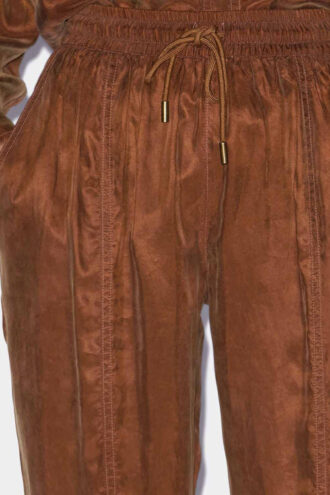 Pantaloni fluidi in raso Zaylee