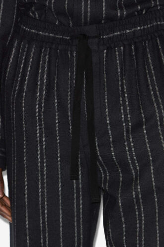 Pantaloni in cotone a righe Isaki