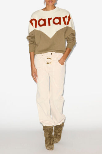 Pantaloni in denim a vita alta Brinley