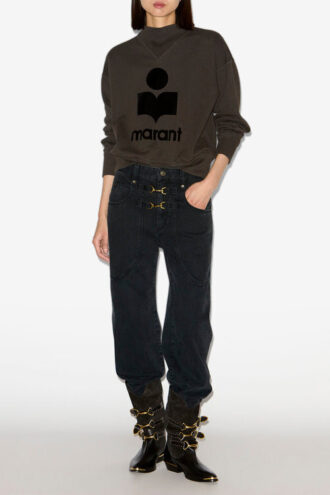 Pantaloni in denim a vita alta Brinley