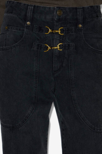 Pantaloni in denim a vita alta Brinley
