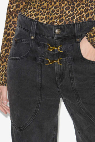 Pantaloni in denim a vita alta Brinley