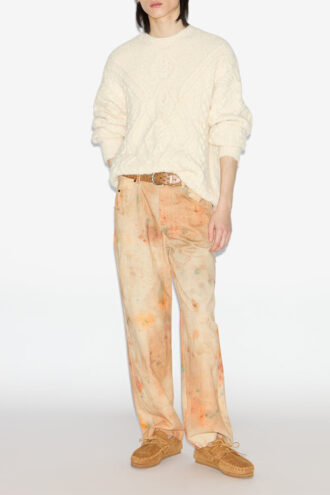 Pantaloni in denim stampato Pablo