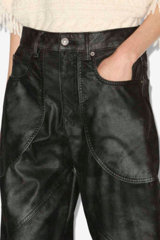 Pantaloni in ecopelle Kelvina
