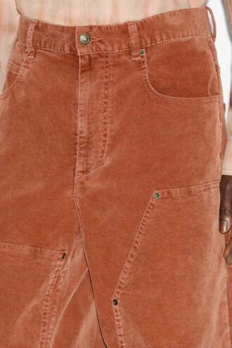 Pantaloni larghi in velluto a coste Lorson