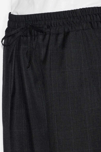 Pantaloni Liska in lana a quadri Glen plaid con pieghe