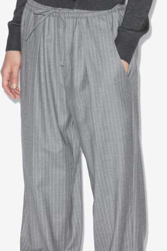 Pantaloni Liska in lana vergine a righe