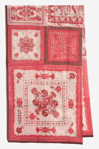 Pareo in cotone e seta con stampa bandana Luana