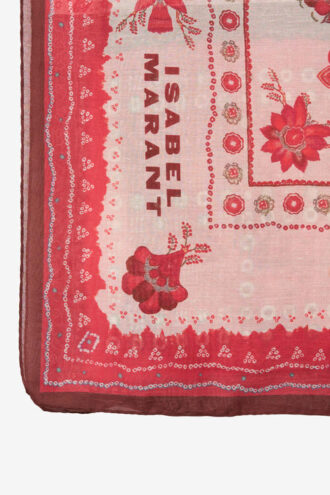 Pareo in cotone e seta con stampa bandana Luana