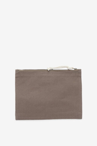 Pochette in cotone sbiadito con logo Netia