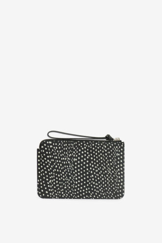 Pochette piatta in pelle stampata Pochette piatta in pelle stampata