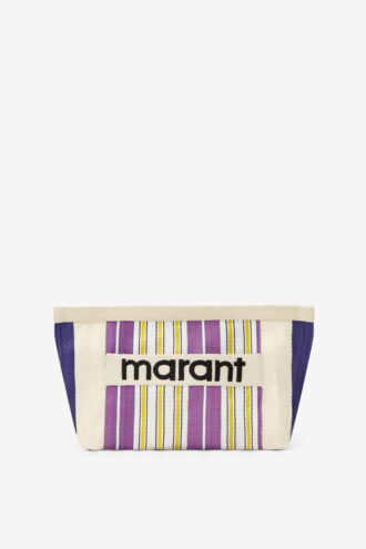 Powden Pochette in nylon a righe