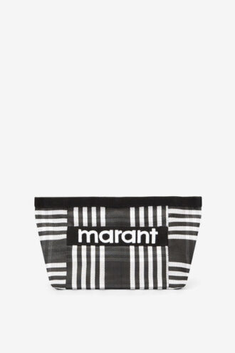 Powden Pochette in nylon a righe
