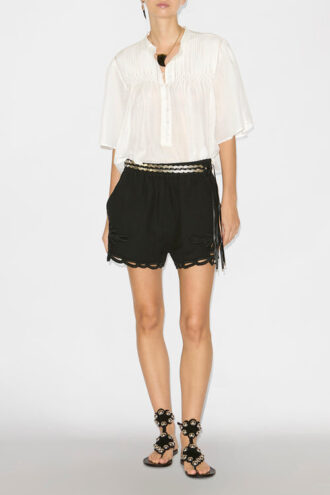 Safa Short Shorts con ricami traforati